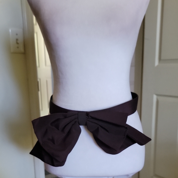 Dark Maroon Bow Waist Belt - Picture 1 of 8